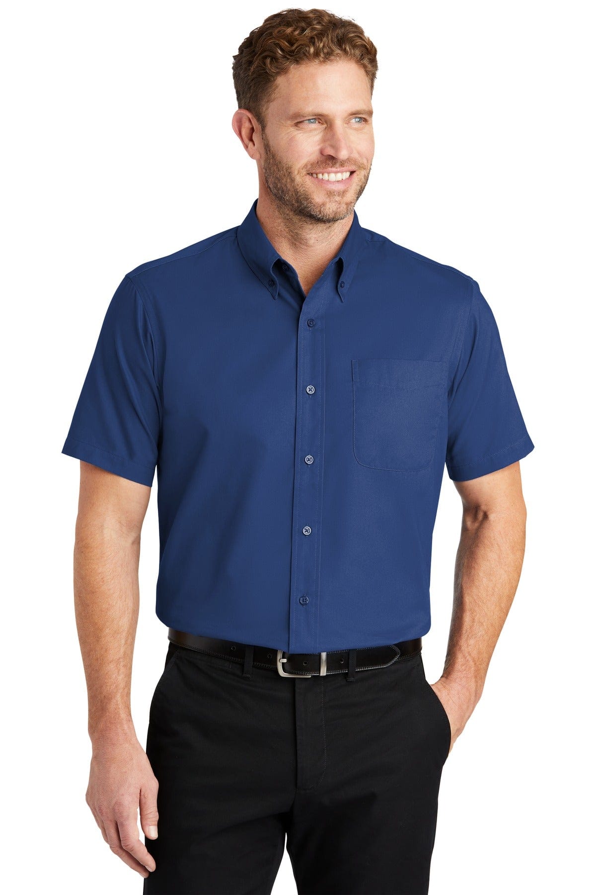 CornerStone Woven Shirts CornerStone SP18: Short Sleeve SuperPro Twill Shirt