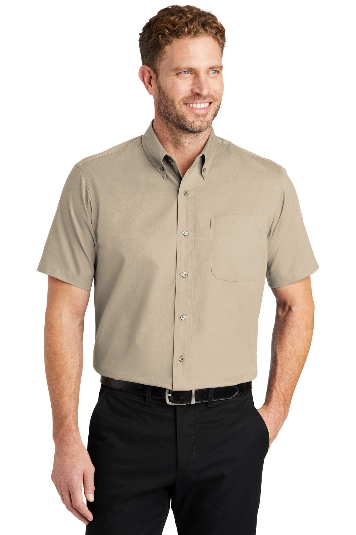 CornerStone Woven Shirts CornerStone SP18: Short Sleeve SuperPro Twill Shirt
