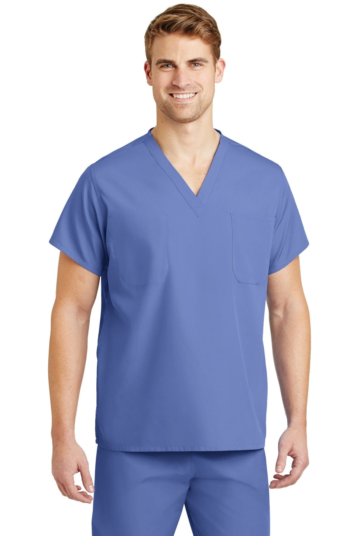 CornerStone Woven Shirts M / Ceil Blue CornerStone Reversible V-Neck Scrub Top.  CS501