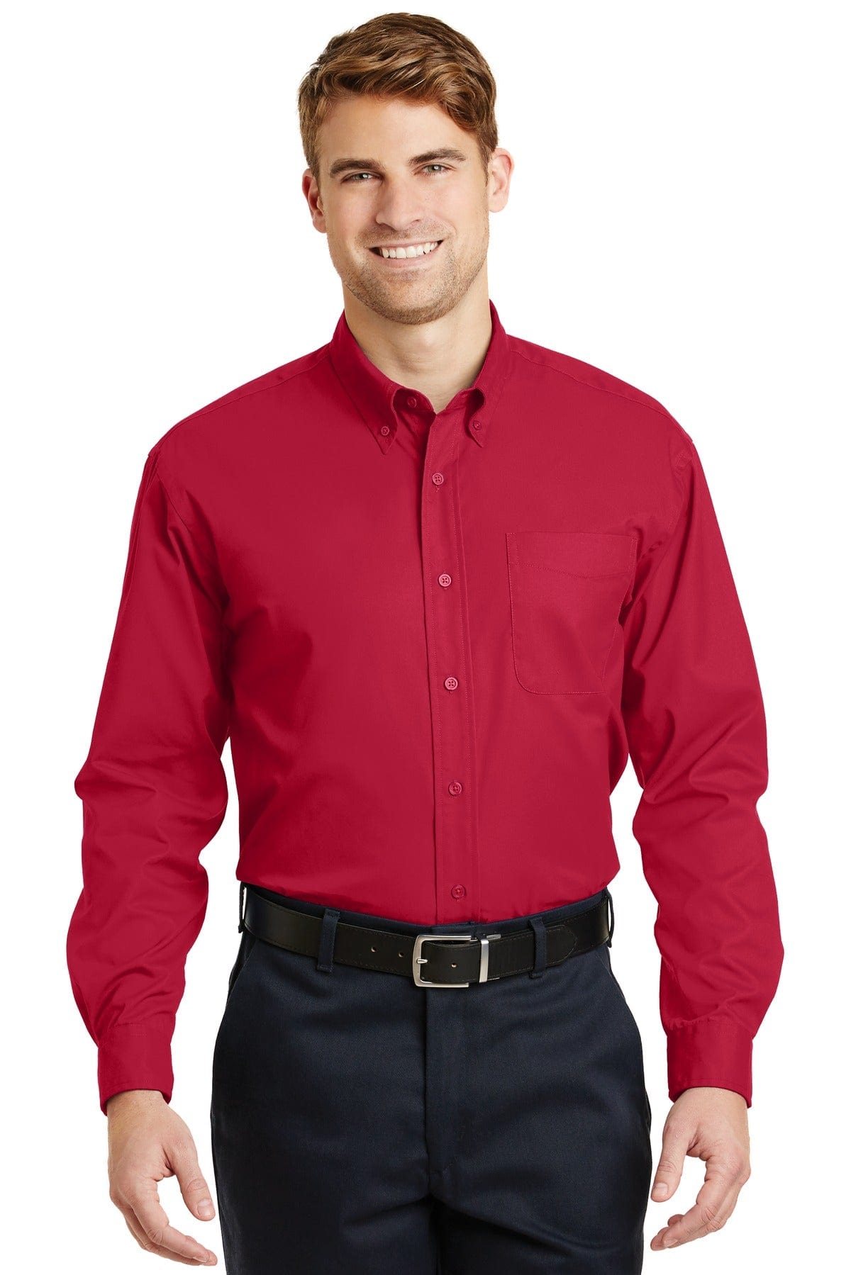 CornerStone Woven Shirts XS / Red CornerStone ®  - Long Sleeve SuperPro ™  Twill Shirt. SP17