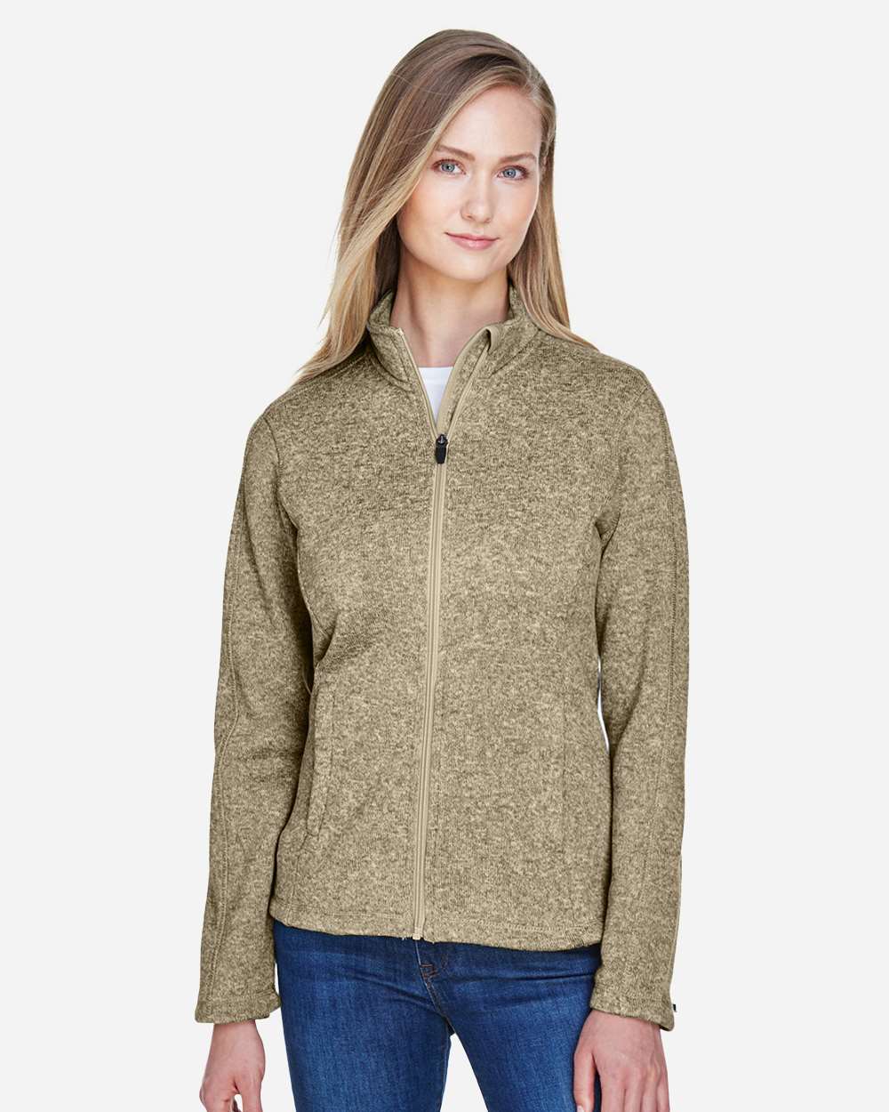 Devon and Jones Outerwear Devon & Jones DG793W Women's Bristol Full-Zip Sweater Fleece Jacket