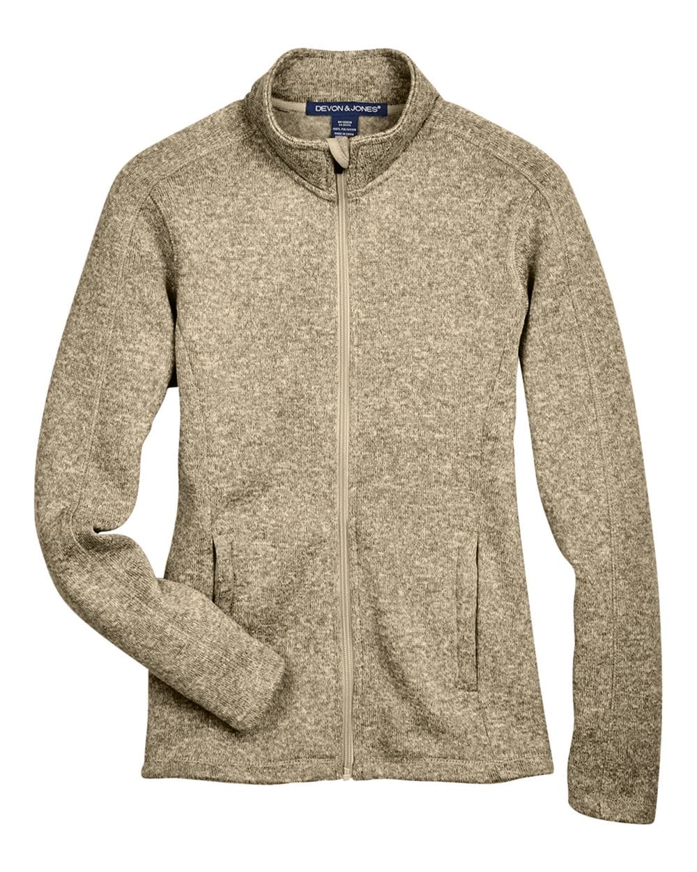 Devon and Jones Outerwear Devon & Jones DG793W Women's Bristol Full-Zip Sweater Fleece Jacket
