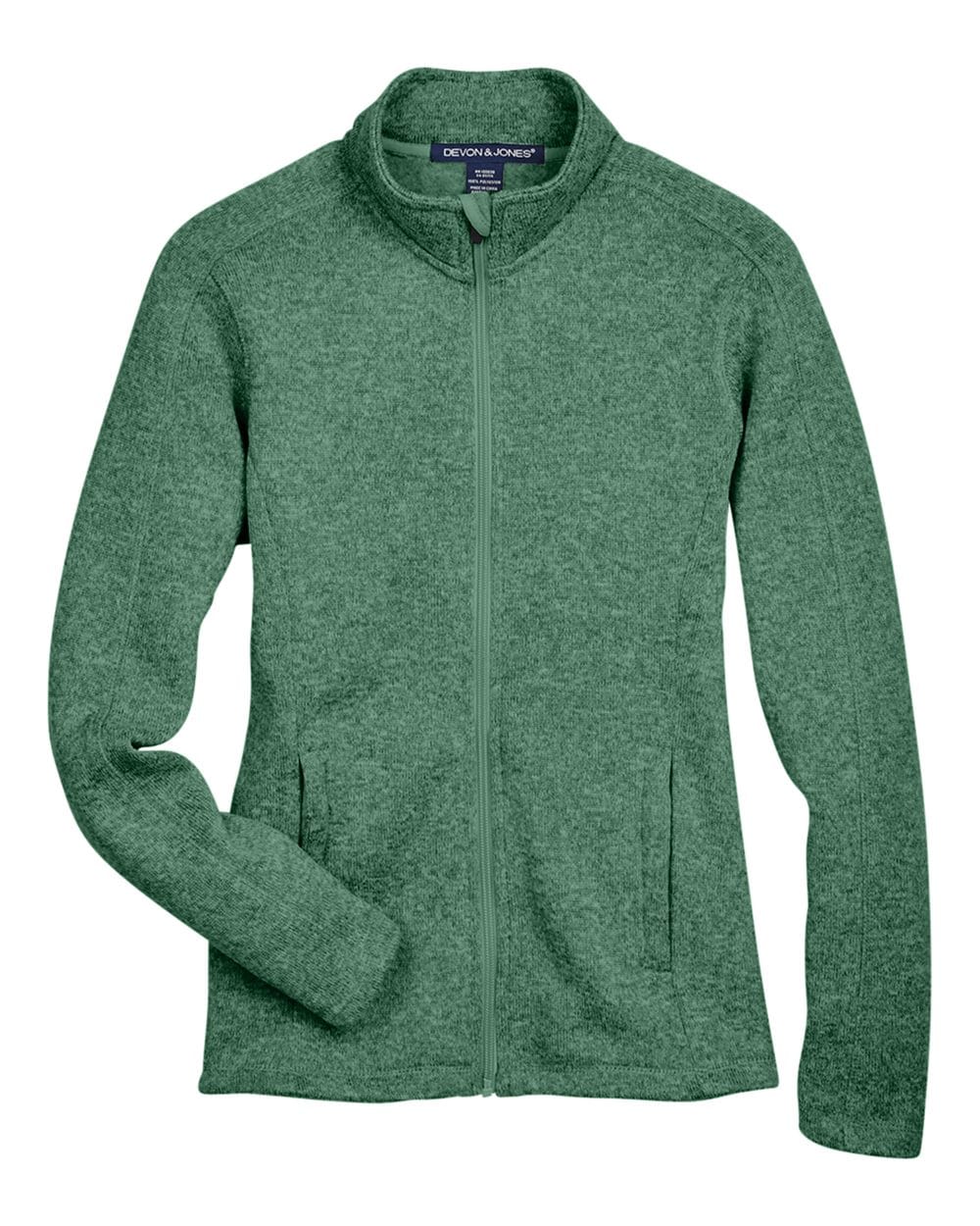 Devon and Jones Outerwear Devon & Jones DG793W Women's Bristol Full-Zip Sweater Fleece Jacket