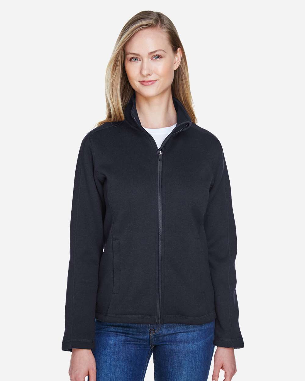 Devon and Jones Outerwear Devon & Jones DG793W Women's Bristol Full-Zip Sweater Fleece Jacket