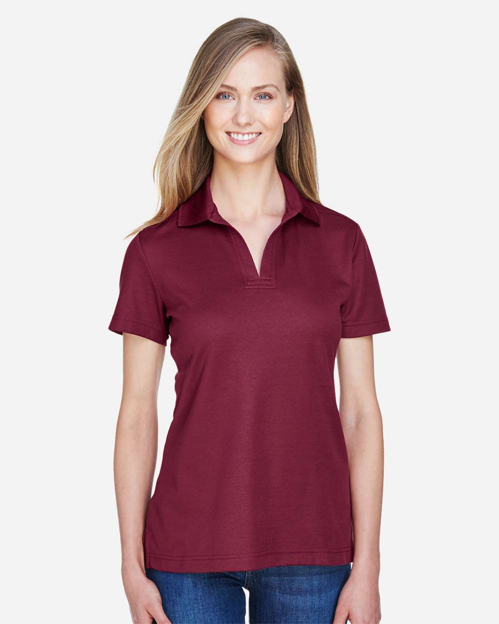 Devon and Jones Polos Devon & Jones DG20W Women's CrownLux Performance Plaited Polo