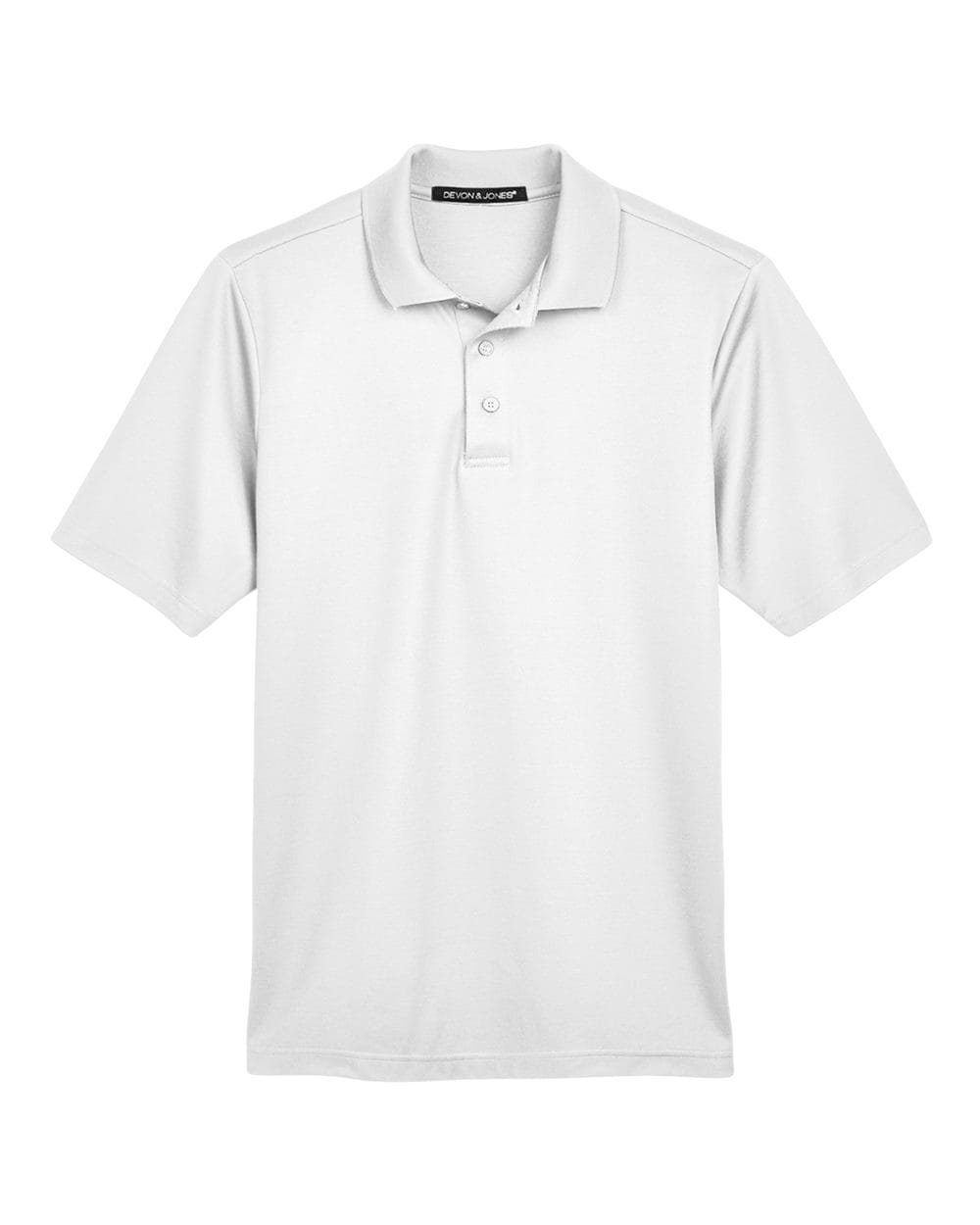 Devon and Jones Polos XS / White Devon & Jones DG20 Men's CrownLux Performance Plaited Polo