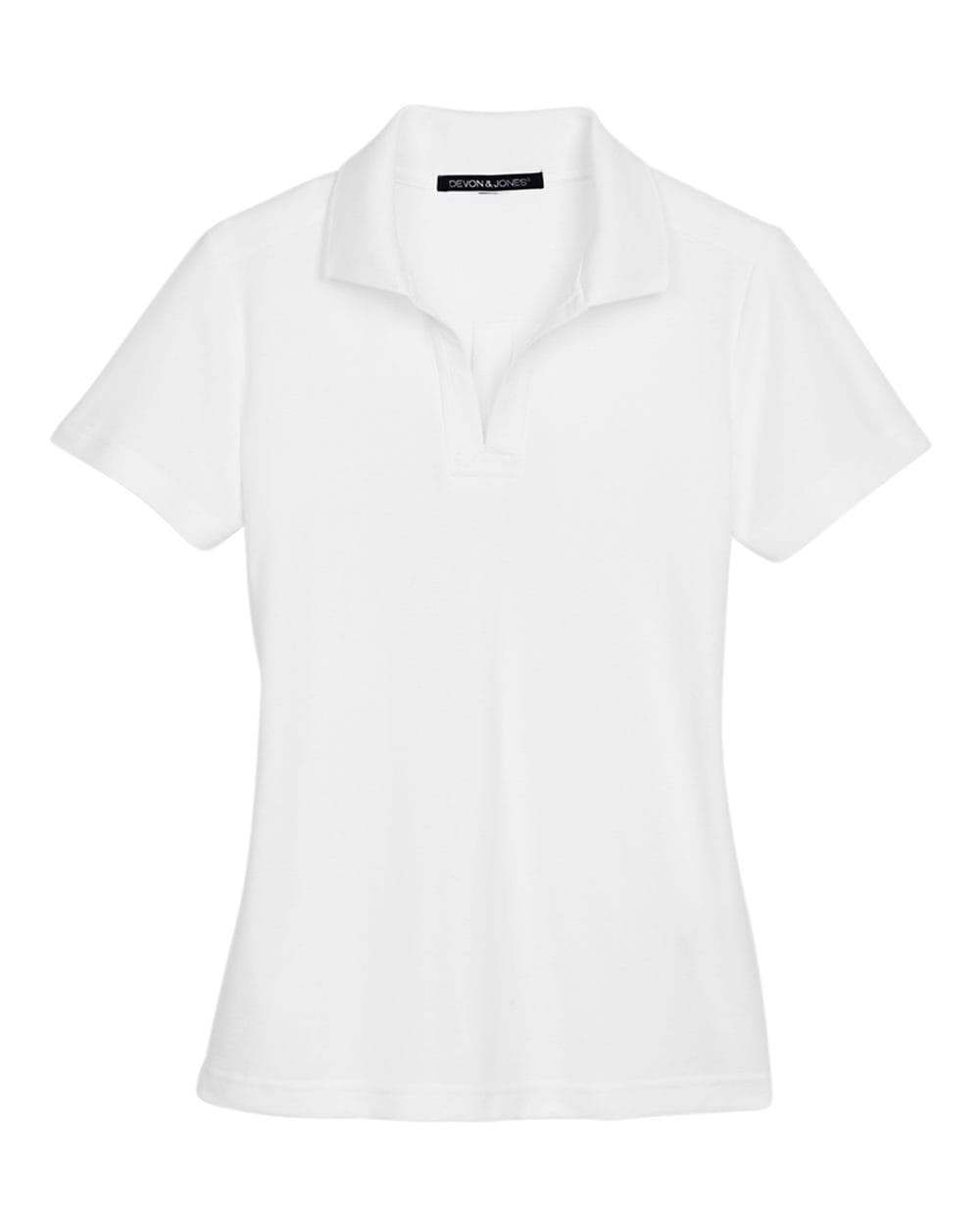 Devon and Jones Polos XS / White Devon & Jones DG20W Women's CrownLux Performance Plaited Polo
