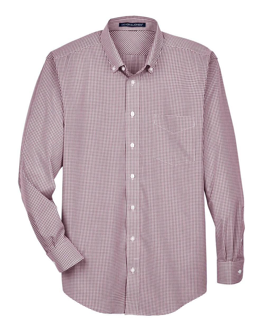 Devon and Jones Wovens Devon & Jones D640 Men's Crown Collection® Gingham Check Woven Dress Shirt