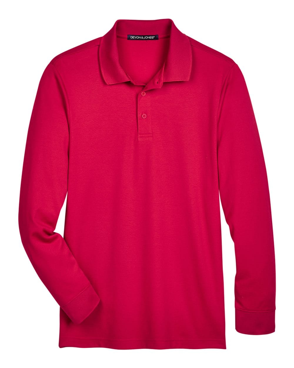 Devon & Jones Polos Devon & Jones DG20L Men's CrownLux Performance® Plaited Long Sleeve Polo