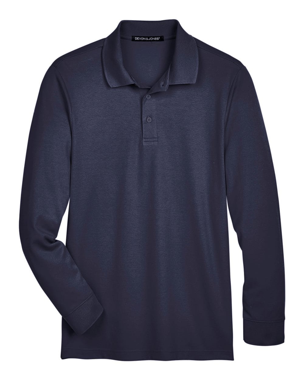 Devon & Jones Polos Devon & Jones DG20L Men's CrownLux Performance® Plaited Long Sleeve Polo