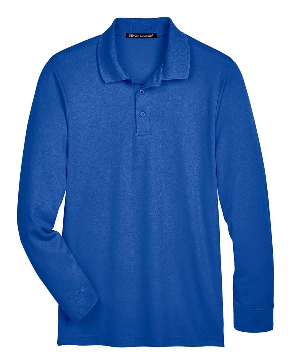 Devon & Jones Polos Devon & Jones DG20LT Men's Tall CrownLux Performance® Plaited Long Sleeve Polo