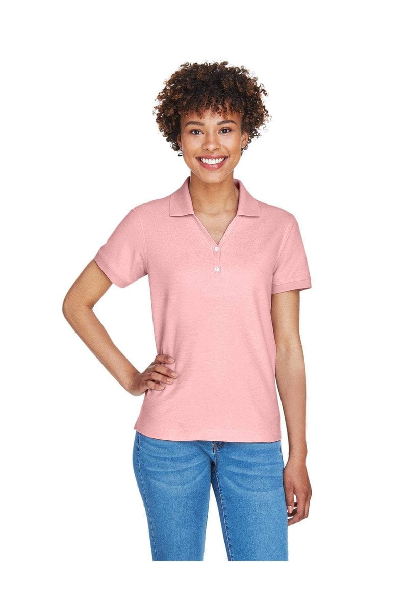 Devon & Jones Polos/Knits Devon & Jones D100W: Ladies' Pima Pique Short-Sleeve Y-Collar Polo