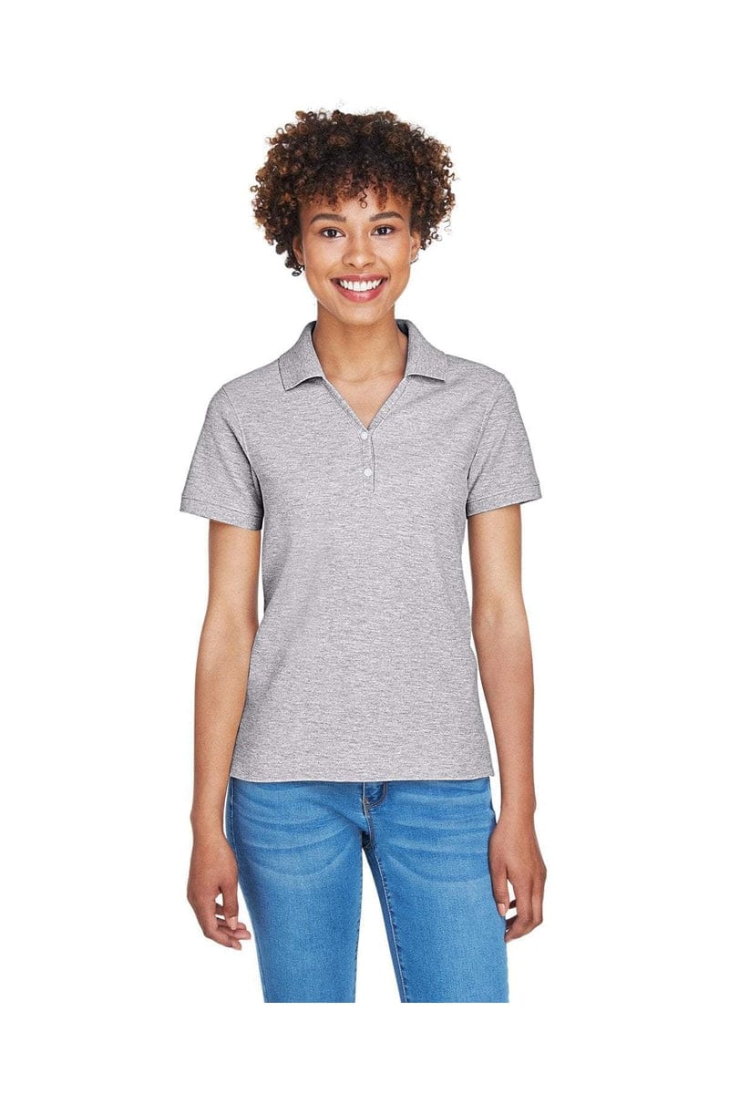 Devon & Jones Polos/Knits Devon & Jones D100W: Ladies' Pima Pique Short-Sleeve Y-Collar Polo