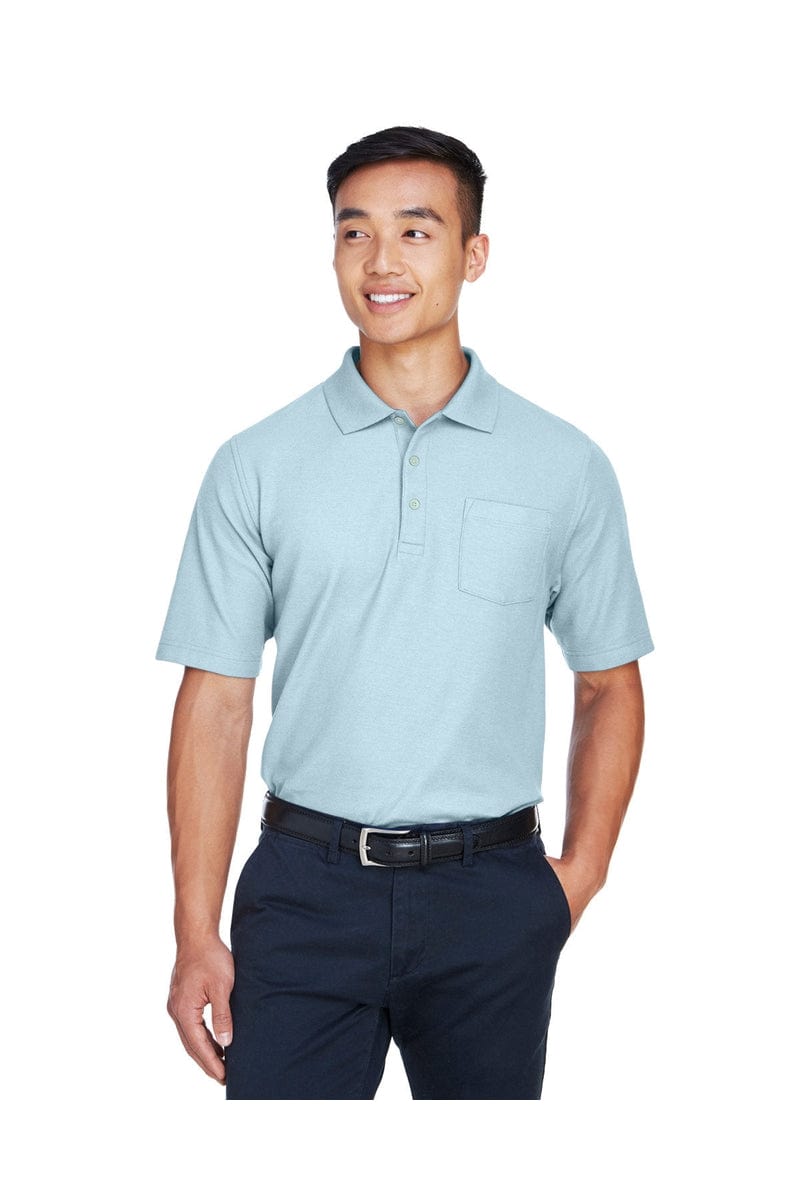 Devon & Jones Polos/Knits S / Crystal Blue Devon & Jones DG150P: Men's DRYTEC20(tm) Performance Pocket Polo