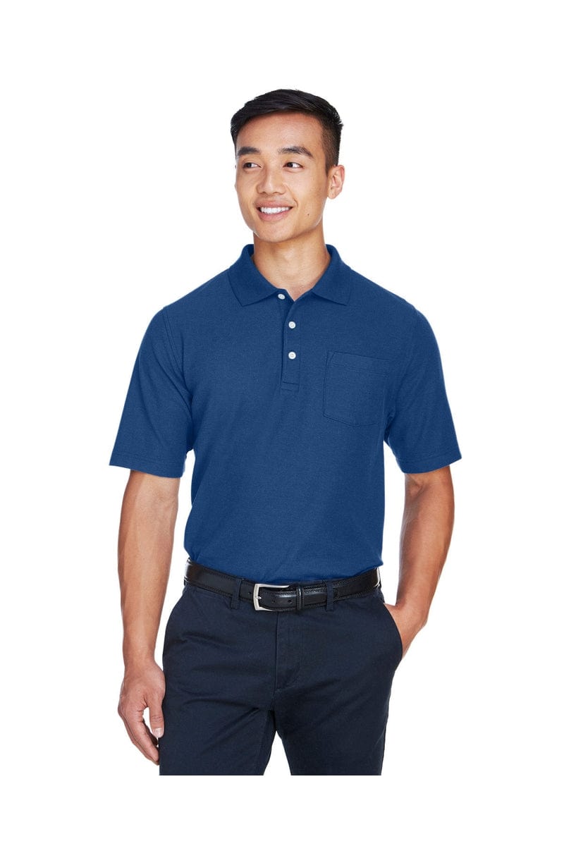 Devon & Jones Polos/Knits S / True Royal Devon & Jones DG150P: Men's DRYTEC20(tm) Performance Pocket Polo