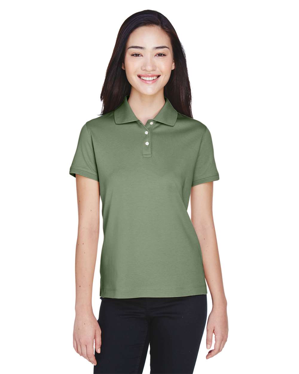 Devon & Jones Polos S / Dill Devon & Jones D140SW Women's Perfect Pima Interlock Polo