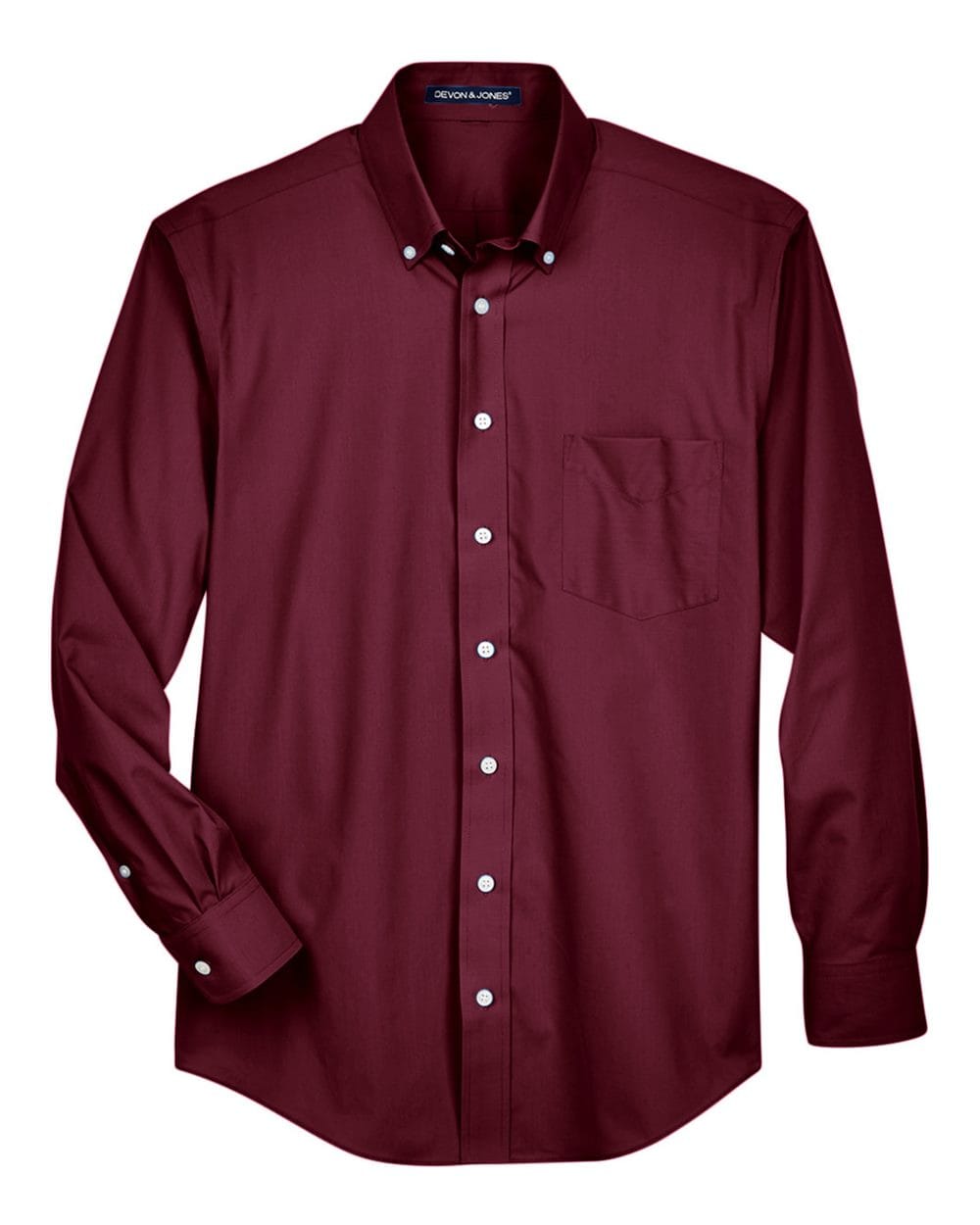 Devon & Jones Wovens Devon & Jones D620 Men's Crown Collection® Broadcloth Woven Dress Shirt