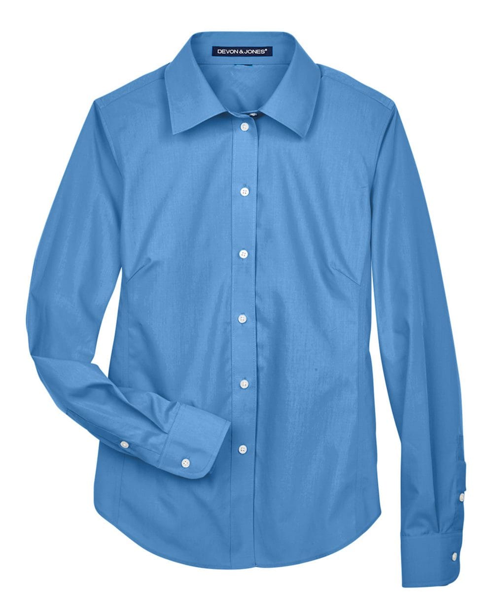 Devon & Jones Wovens Devon & Jones D620W Women's Crown Collection® Broadcloth Woven Dress Shirt