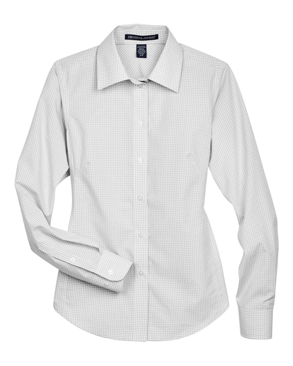 Devon & Jones Wovens Devon & Jones D640W Women's Crown Collection® Gingham Check Woven Dress Shirt