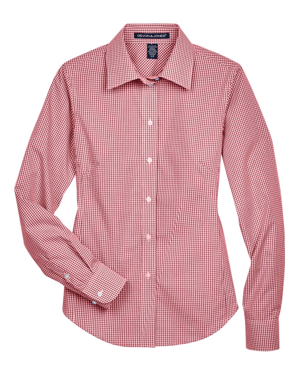 Devon & Jones Wovens Devon & Jones D640W Women's Crown Collection® Gingham Check Woven Dress Shirt
