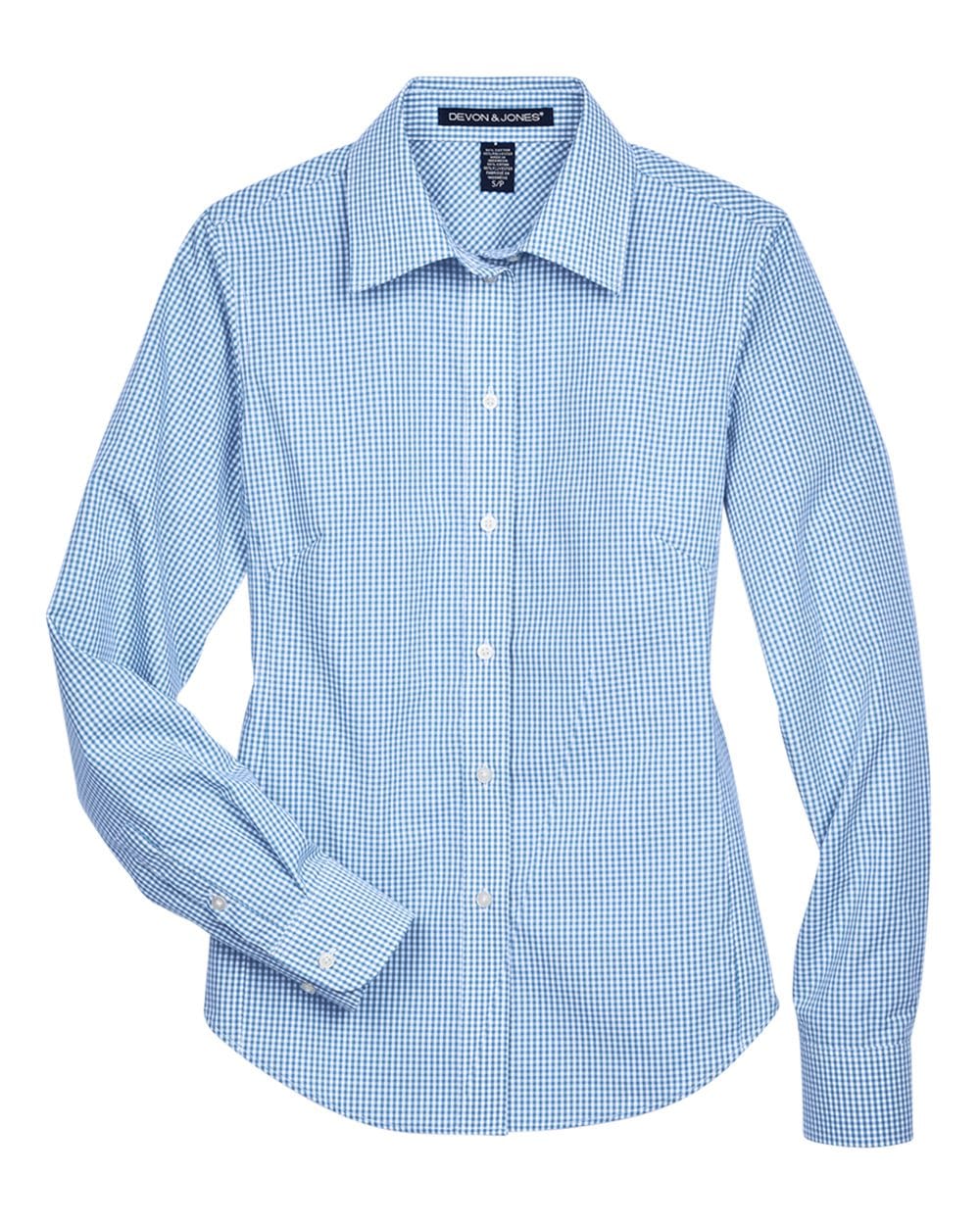 Devon & Jones Wovens Devon & Jones D640W Women's Crown Collection® Gingham Check Woven Dress Shirt