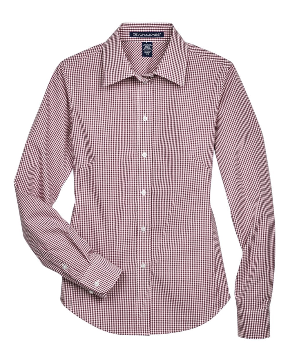 Devon & Jones Wovens Devon & Jones D640W Women's Crown Collection® Gingham Check Woven Dress Shirt