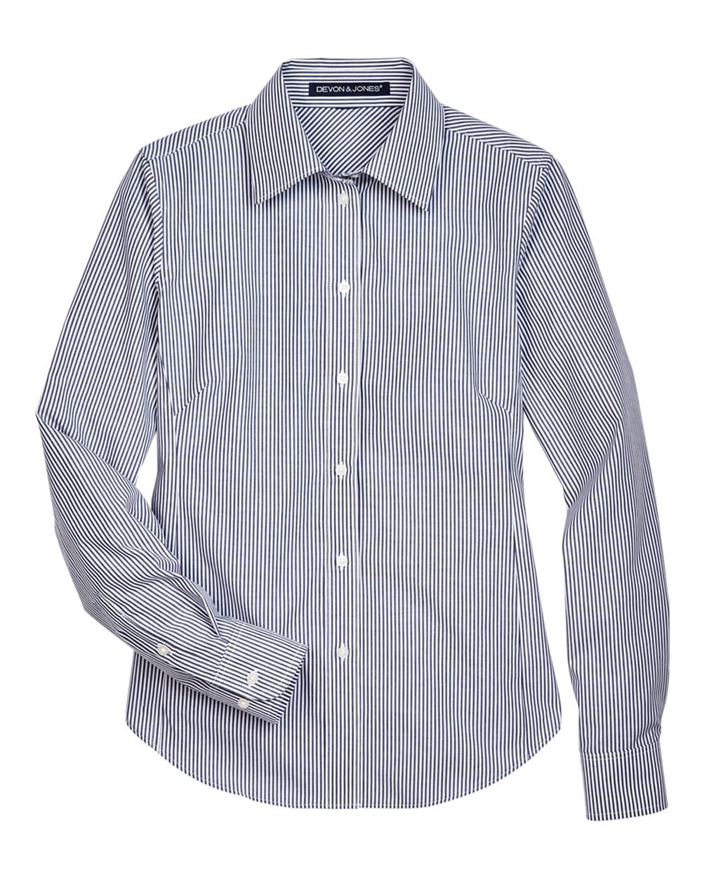 Devon & Jones Wovens Devon & Jones D645W Women's Crown Collection® Banker Stripe Woven Dress Shirt
