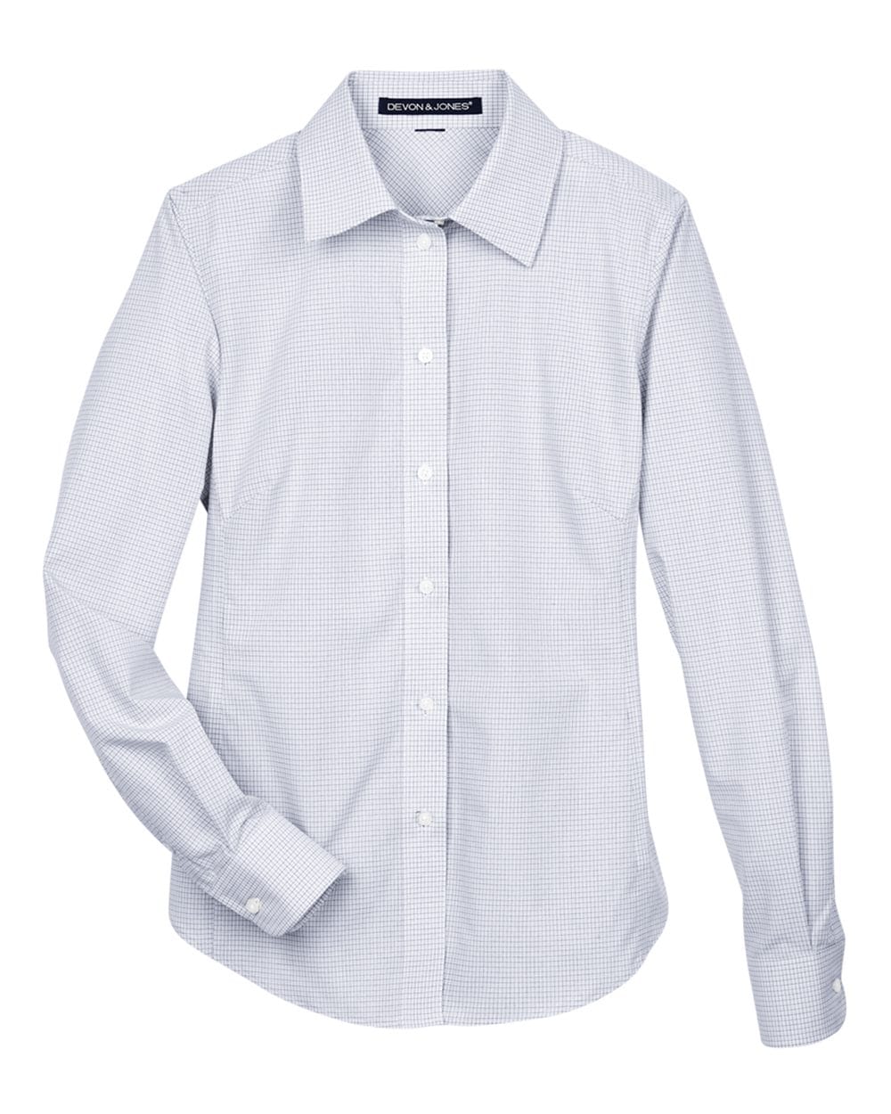 Devon & Jones Wovens Devon & Jones DG510W Women's Crown Collection® Micro Tattersall Woven Dress Shirt