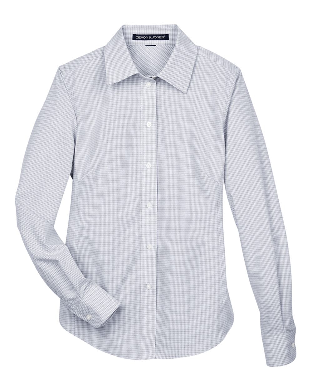 Devon & Jones Wovens Devon & Jones DG510W Women's Crown Collection® Micro Tattersall Woven Dress Shirt