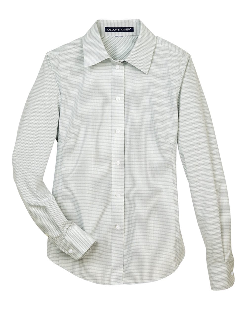 Devon & Jones Wovens Devon & Jones DG510W Women's Crown Collection® Micro Tattersall Woven Dress Shirt