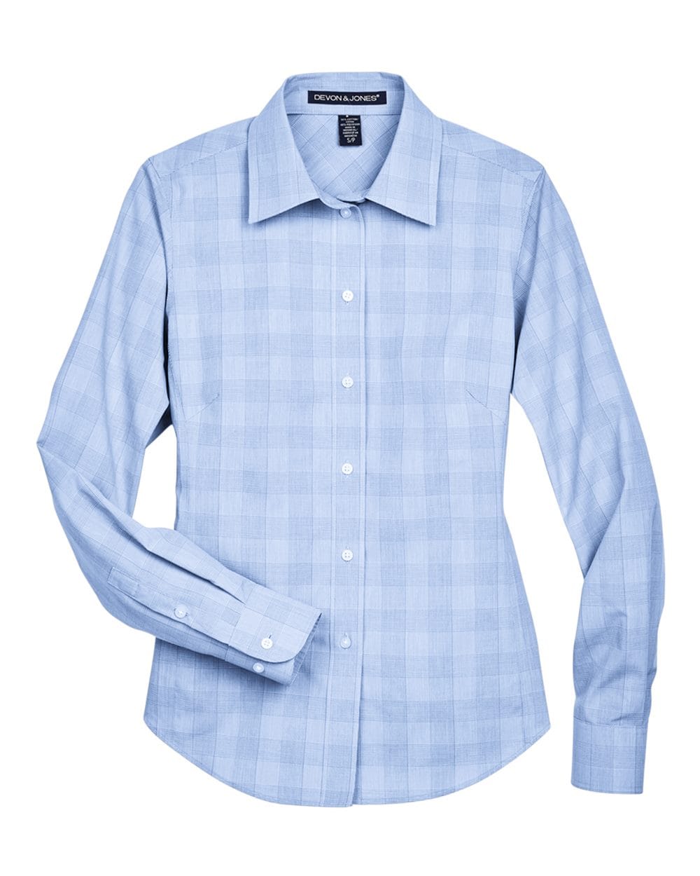 Devon & Jones Wovens Devon & Jones DG520W Women's Crown Collection® Glen Plaid Woven Dress Shirt