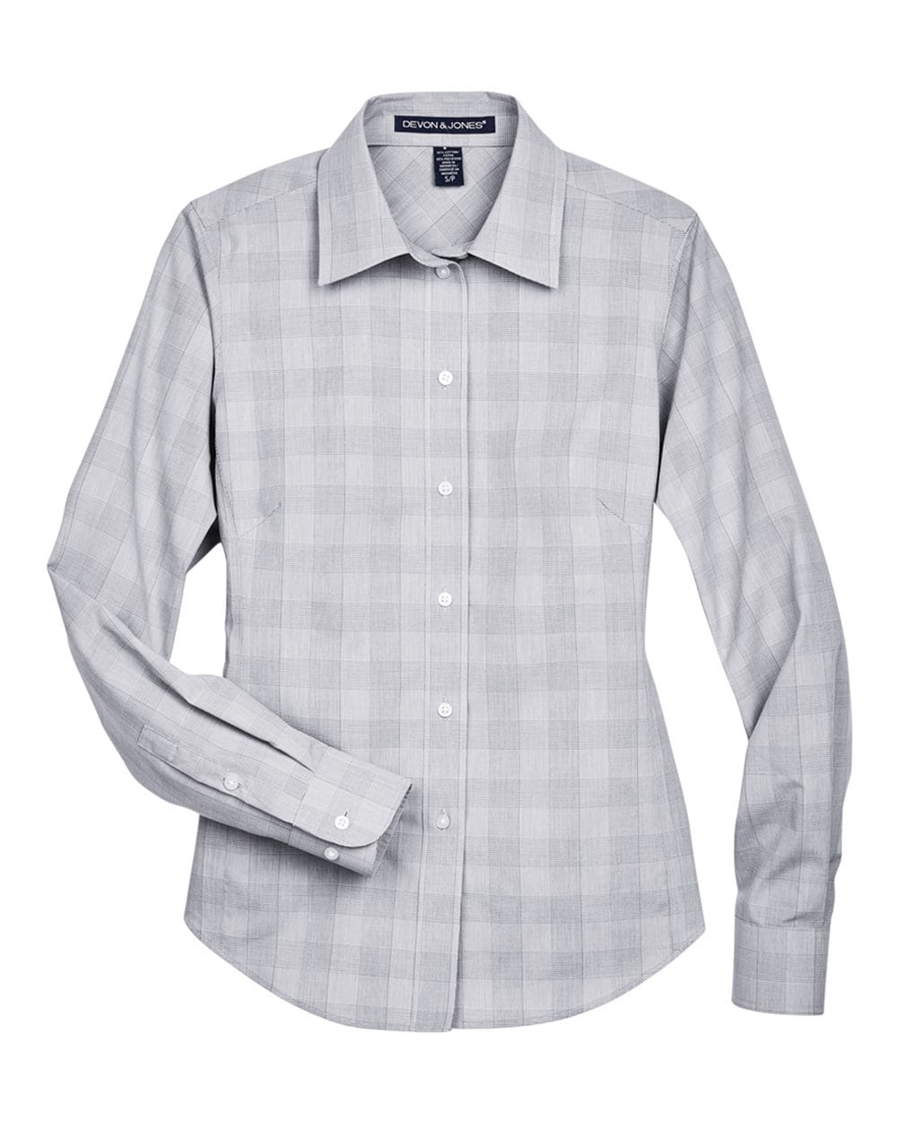 Devon & Jones Wovens Devon & Jones DG520W Women's Crown Collection® Glen Plaid Woven Dress Shirt