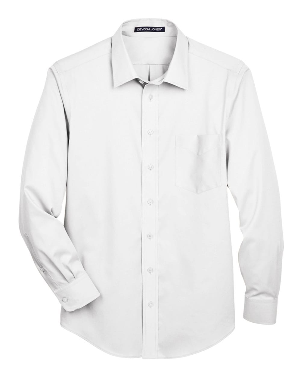Devon & Jones Wovens Devon & Jones DG530T Men's Tall Crown Collection® Solid Stretch Twill Woven Dress Shirt