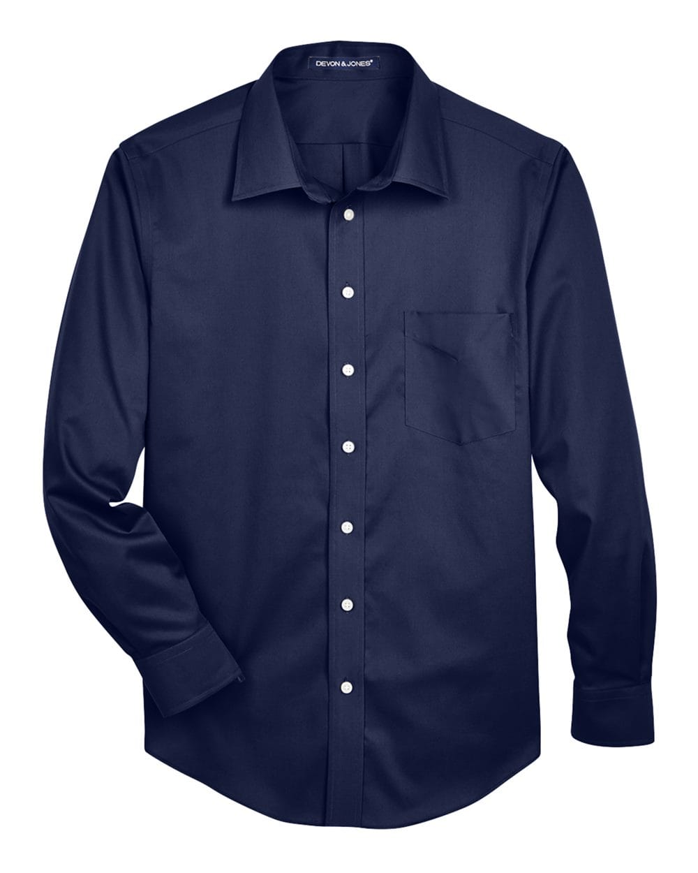 Devon & Jones Wovens Devon & Jones DG530T Men's Tall Crown Collection® Solid Stretch Twill Woven Dress Shirt