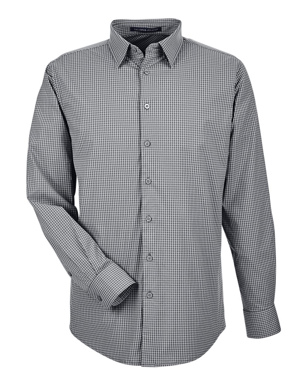 Devon & Jones Wovens Devon & Jones DG535 Men's CrownLux Performance® Tonal Mini Check Woven Dress Shirt