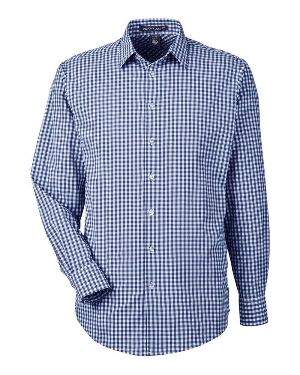 Devon & Jones Wovens Devon & Jones DG536 Men's CrownLux Performance® Gingham Dress Shirt