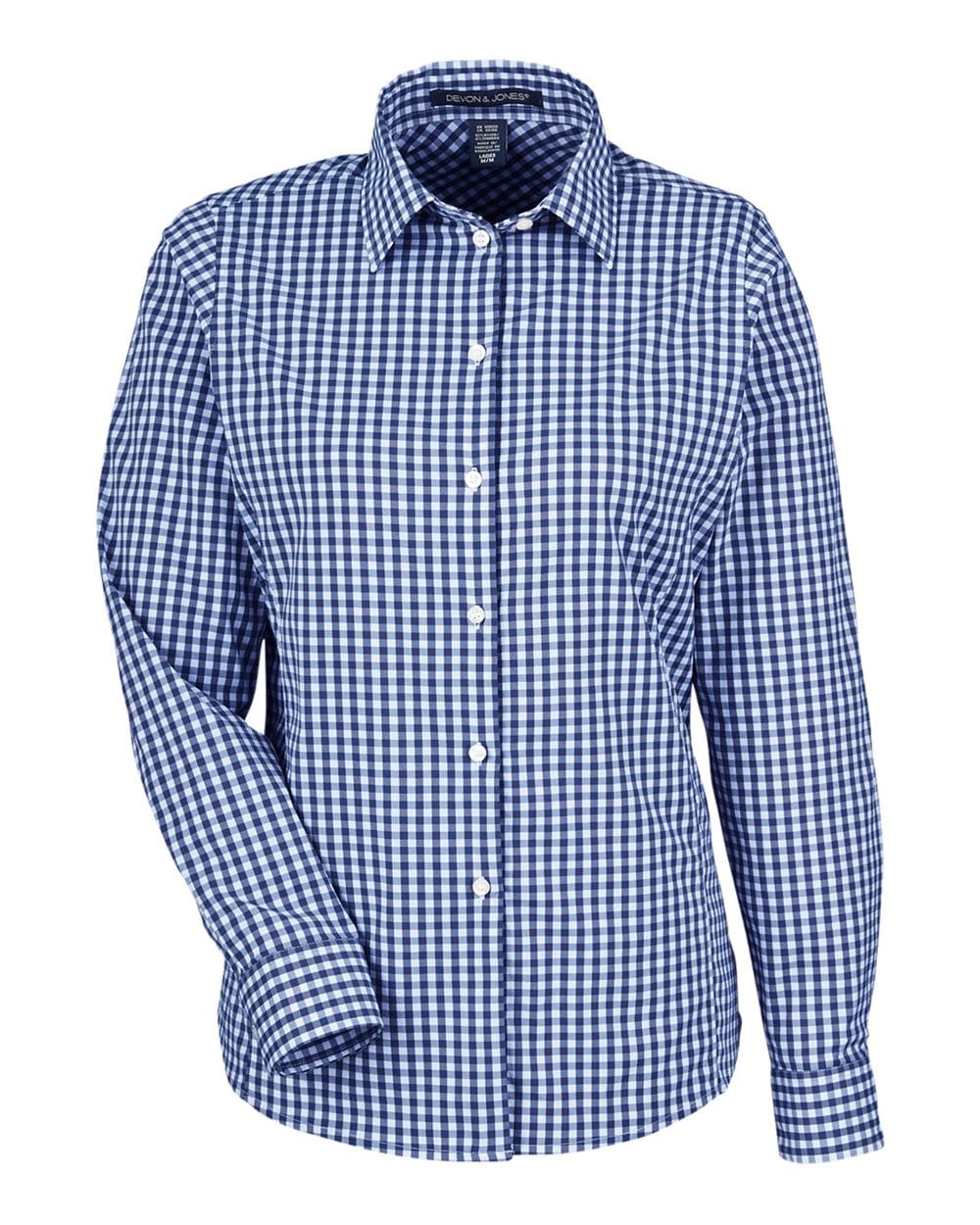 Devon & Jones Wovens Devon & Jones DG536W Women's CrownLux Performance® Gingham Dress Shirt