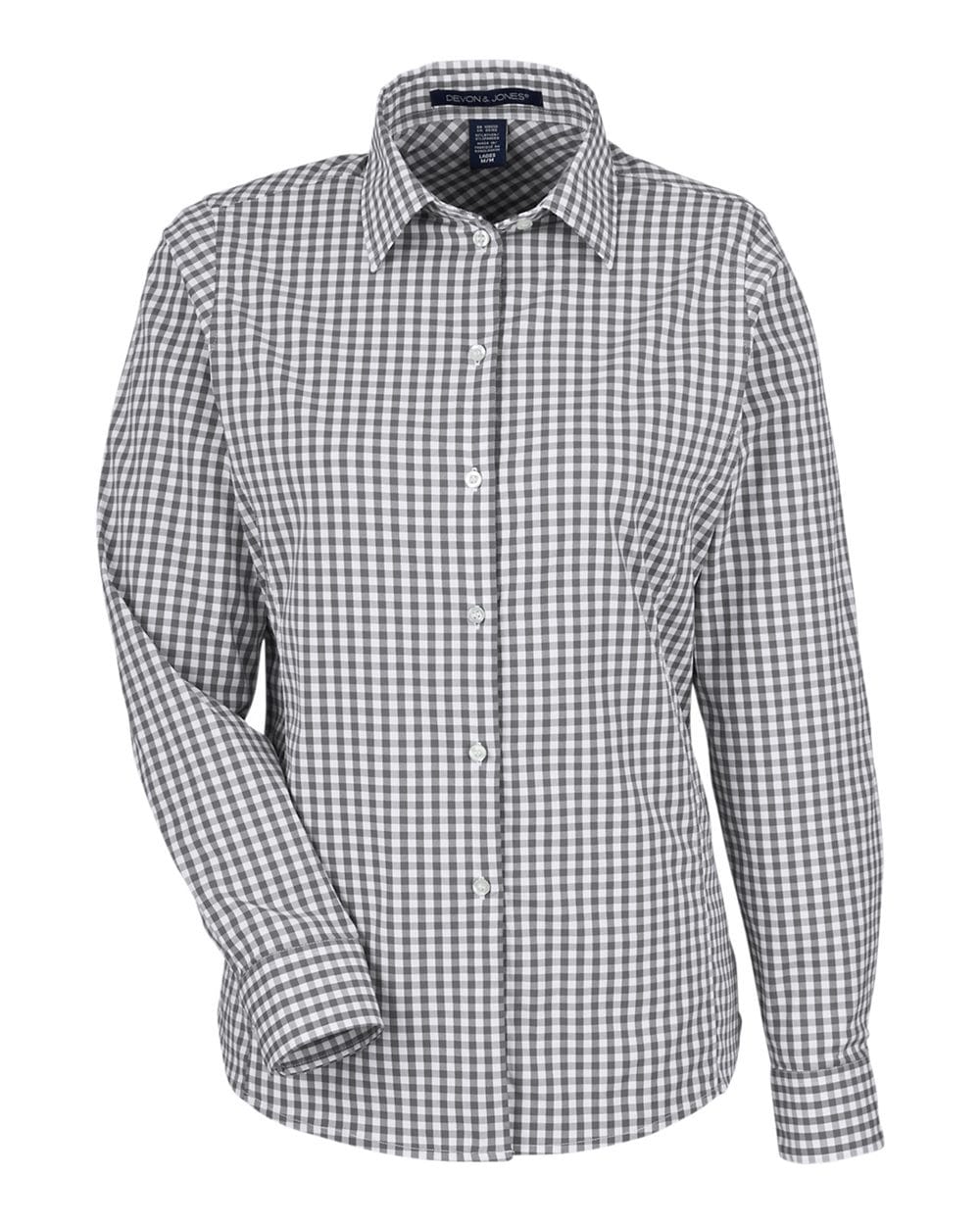 Devon & Jones Wovens Devon & Jones DG536W Women's CrownLux Performance® Gingham Dress Shirt