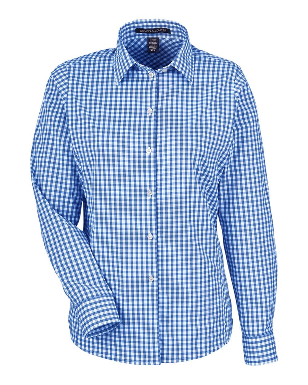 Devon & Jones Wovens Devon & Jones DG536W Women's CrownLux Performance® Gingham Dress Shirt
