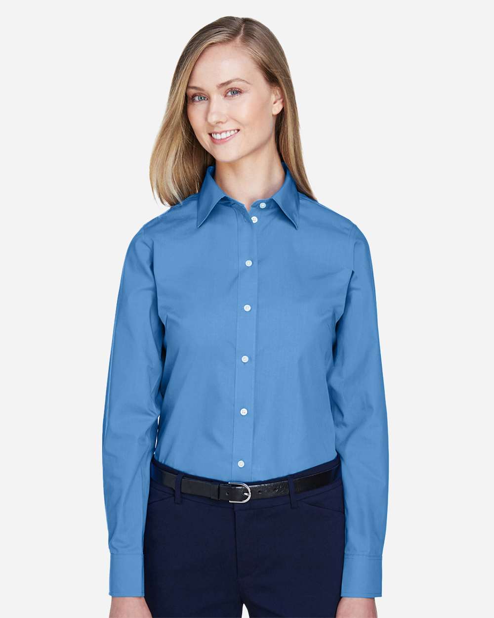 Devon & Jones Wovens XS / French Blue Devon & Jones D620W Women's Crown Collection® Broadcloth Woven Dress Shirt