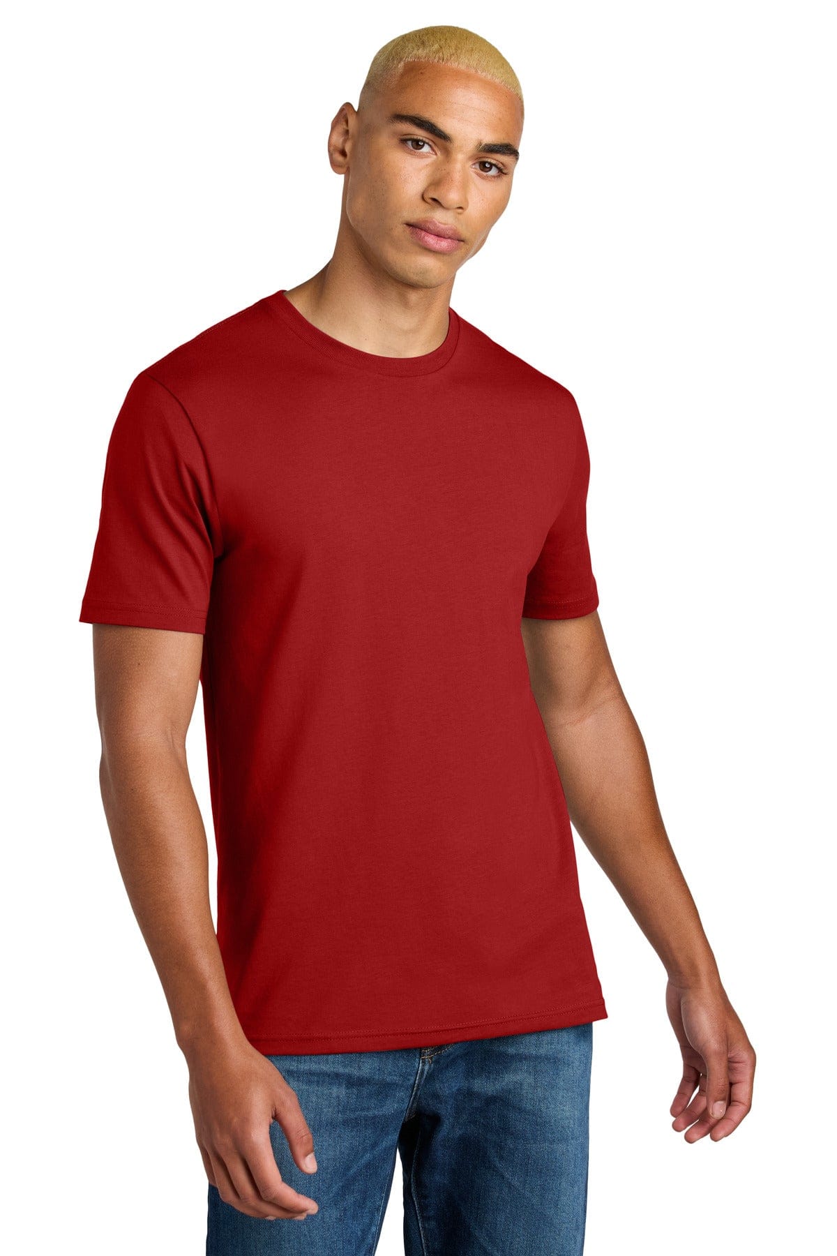 District DT106 Perfect Weight Icon Tee in Classic Red