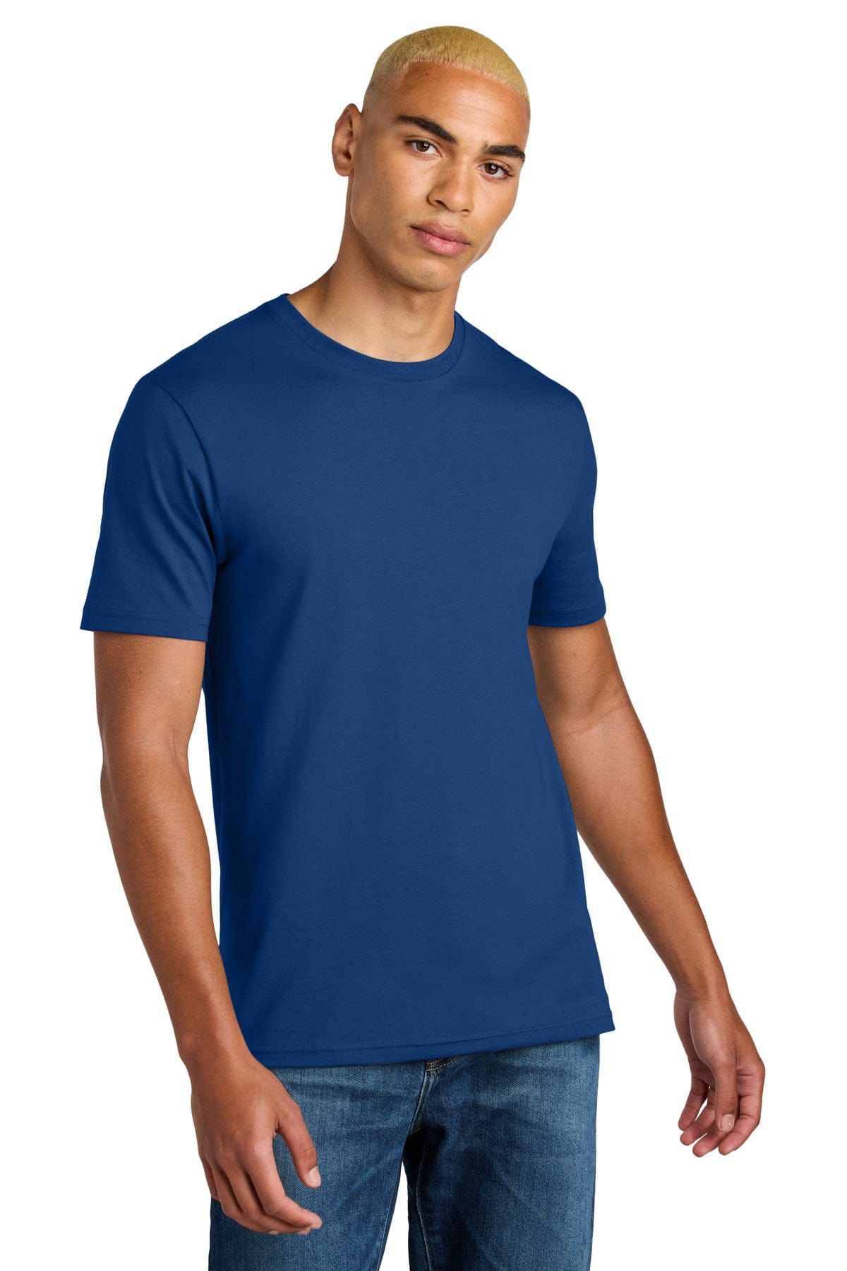 District DT106 Perfect Weight Icon Tee in Deep Royal
