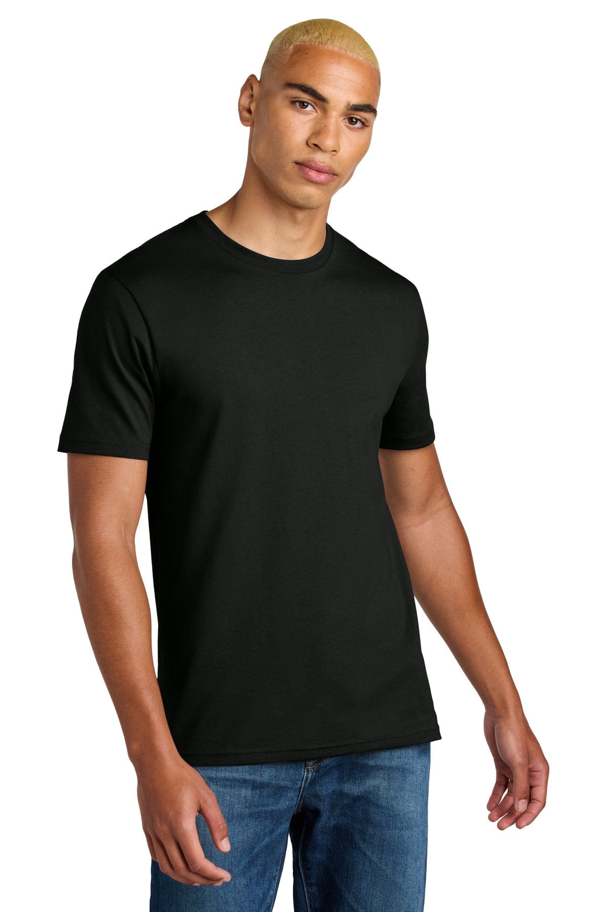 District DT106 Perfect Weight Icon Tee in Jet Black