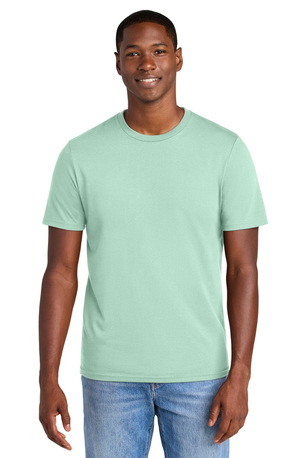 District DT184 Perfect Weight CVC Tee in Frosted Mint