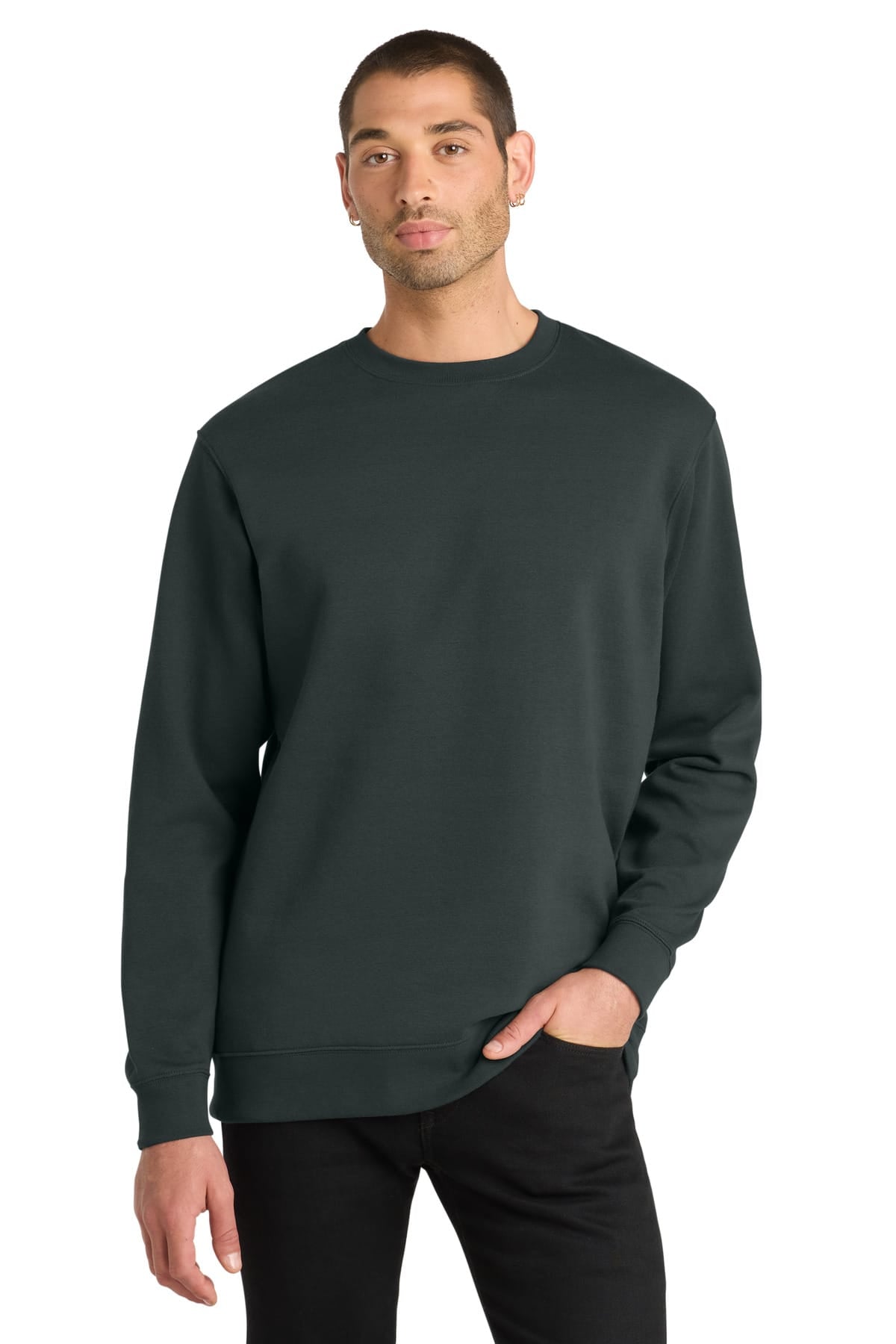 District DT6104 XS / Charcoal District DT6104 V.I.T. Fleece Crewneck Sweatshirt