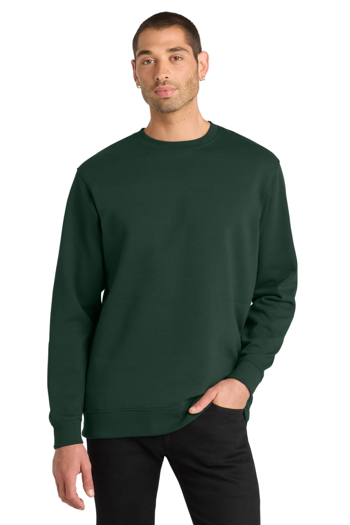 District DT6104 XS / Forest Green District DT6104 V.I.T. Fleece Crewneck Sweatshirt