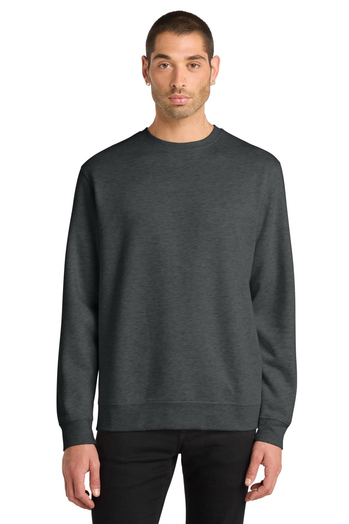 District DT6104 XS / Heathered Charcoal District DT6104 V.I.T. Fleece Crewneck Sweatshirt