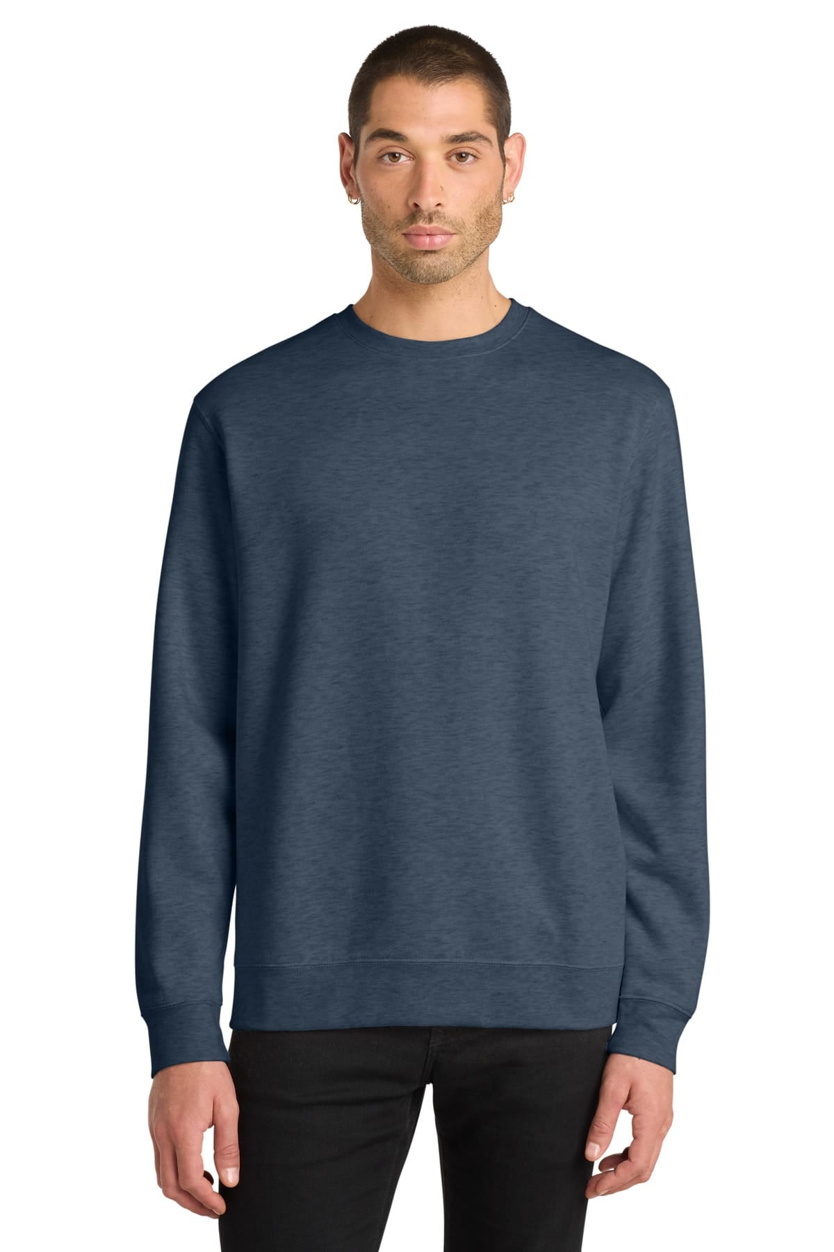 District DT6104 XS / Heathered Navy District DT6104 V.I.T. Fleece Crewneck Sweatshirt