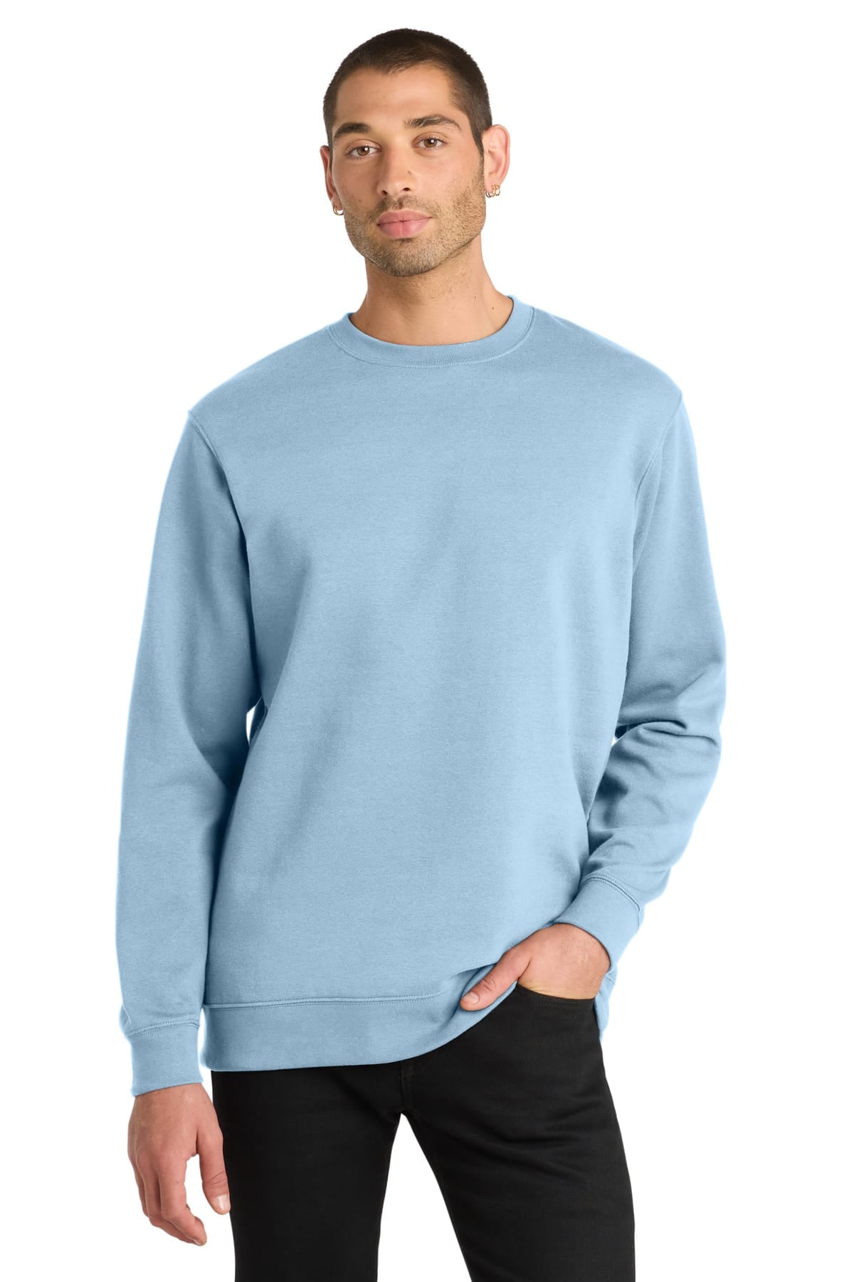 District DT6104 XS / Ice Blue District DT6104 V.I.T. Fleece Crewneck Sweatshirt
