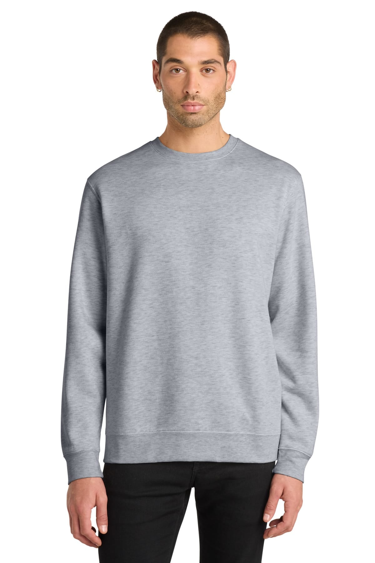 District DT6104 XS / Light Heather Grey District DT6104 V.I.T. Fleece Crewneck Sweatshirt